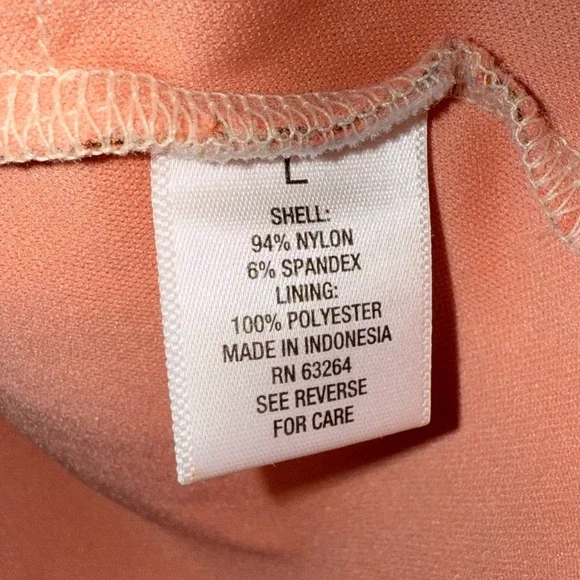 Roz & Ali‎ Sleeveless Lined and Layered Dressy Shirt Orange Floral Women's Sz L - Picture 5 of 6